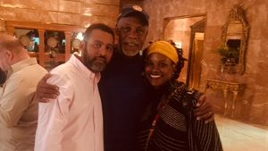 Miguel Pereira AfroUruguayan leader with Danny Glover and Yvette-Modestin