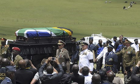 Nelson Mandela funeral: a gun salute, then still, silent calm, and it was over