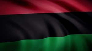 The Red, Black and Green Universal African Flag