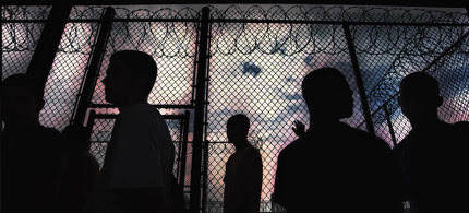 Prisoners inside prison yard. (photo: AP)
