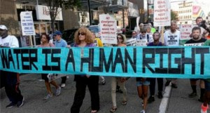 Detroit protest: Water is a Human RIght