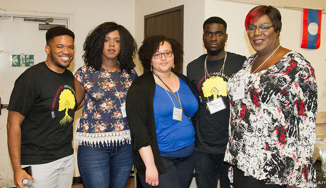 UndocuBlack Network members at Black Immigration Network's Kinship Assembly April 8 to 10 at Holman United Methodist Church in Los Angeles. (Photo: Louis "Kengi" Carr)