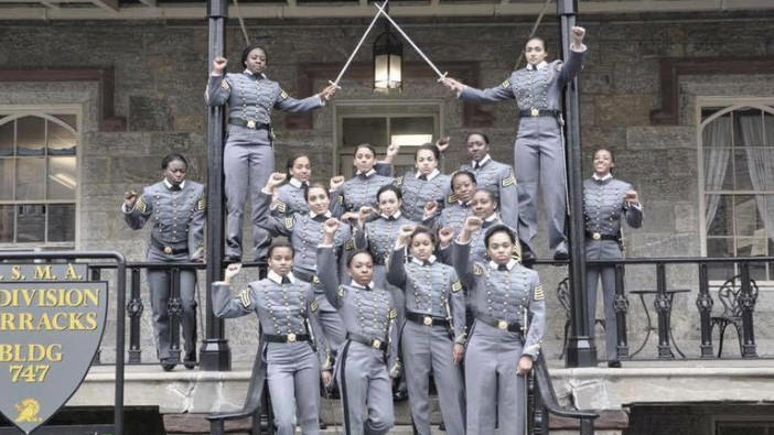 Women cadets from West Point are caught in controversy over a recent photo.