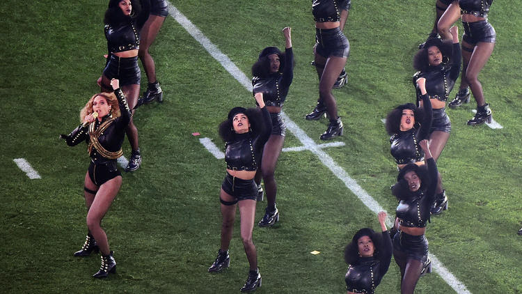 Beyonce at the Super Bowl.