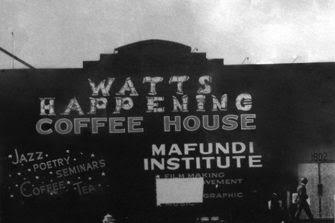 Two months after the Watts uprising, activists and artists opened the Watts Happening Coffee House.