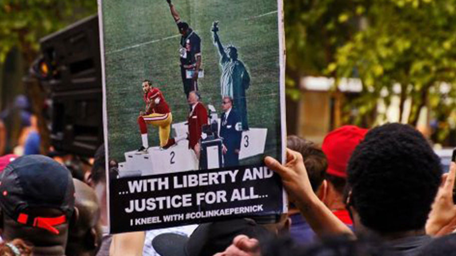 Stand for Kaepernick, NFL Protest - Photo By Bud Korotzer