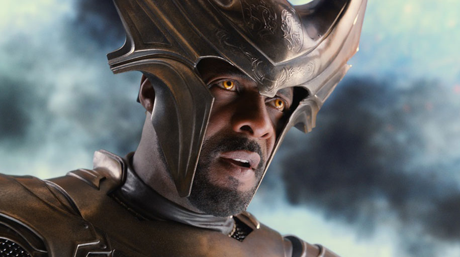 Idris Elba as the Asgardian warrior Heimdall in Thor: the Dark World. (photo: Marvel/Yahoo)