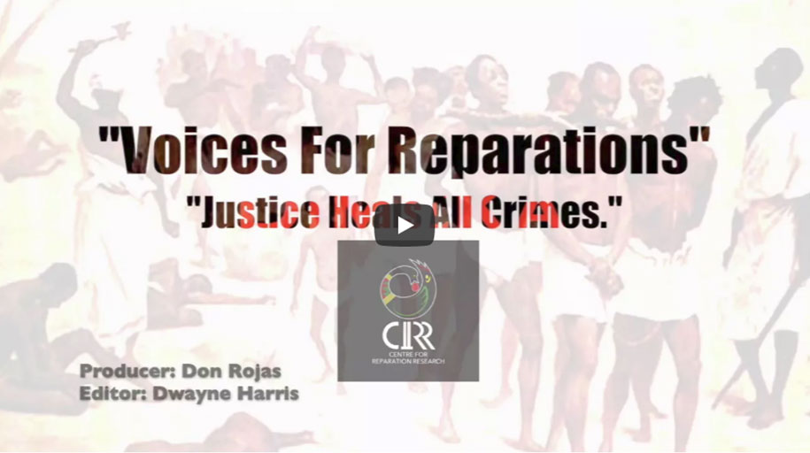 Voices for Reparations “Justice Heals All Crimes”