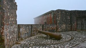 One of hundreds of canons at the La Citadel Laferrière in Haiti, built 1807-1823 by 23,000 Haitian men and women under the direction of Emperor Jean Jacques and supervision of General Henry Christophe. Photo-credit: Dowoti Désir. 2011