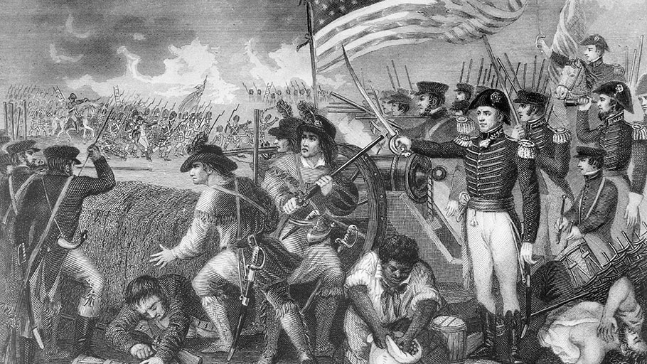 Battle of New Orleans led by President Andrew Jackson.