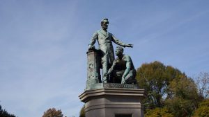 The Lincoln Emancipation Statue, paid for by former enslaved people and erected in Washington, D.C., in 1876, has been criticized for representing the history of slavery from a paternalistic perspective.