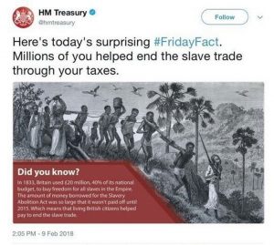 Screenshot of the Treasury tweet, which has now been deleted.