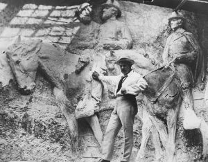 Stone Mountain’s first sculptor, Gutzon Borglum.