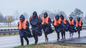 Harriet’s Great Escape: Through rain, sleet, and snow, they continue to walk, with a massive storm brewing on the east coast.