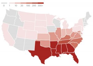 More than 4,000 lynchings occurred in the US between 1877 and 1950