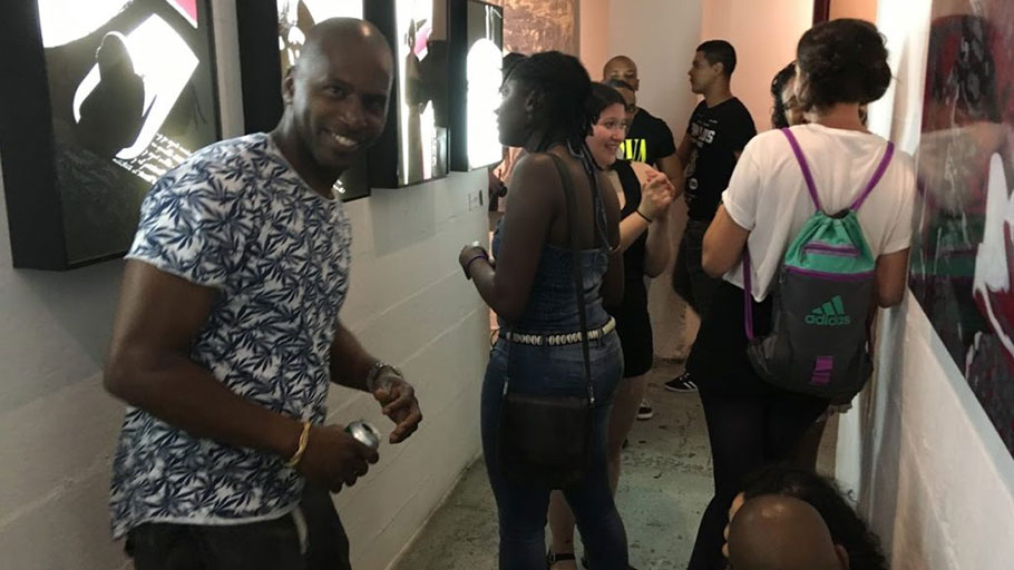 Young Cubans mingle with foreign tourists at the ultra-hip Fábrica de Arte Cubano.