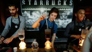 Starbucks workers in Seattle