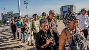 Paying homage to Fidel Castro at Plaza de la Revolucion in Havana in 2016