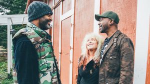 Horton (right), his employee Linda, and his cousin, who also works for the business. Photograph: Jesce Horton