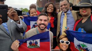 Council Member Raphael Espinal with Deputy Mayor Phillip Thompson