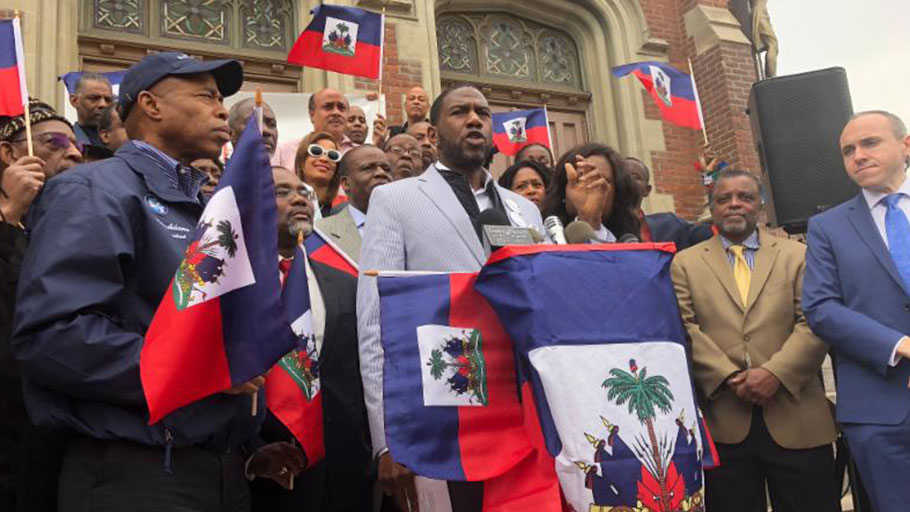 Council Member Jumaane Williams speaks to the importance of Haiti's contributions to the U.S.