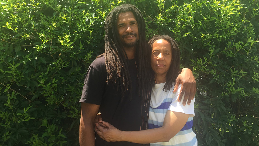Debbie Sims Africa with her son after her release from prison. Photograph: Courtesy of Michael Davis Africa Jr