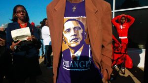 Black voters go to the polls in the 2008 presidential election. Photograph: Mario Tama/Getty Images