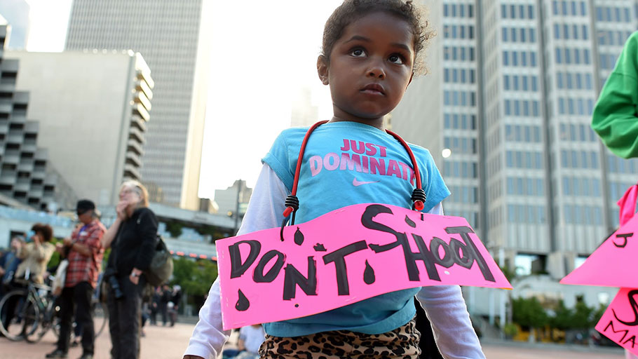 A Black Lives Matter rally in San Francisco. Photograph: Josh Edelson/AFP/Getty Images