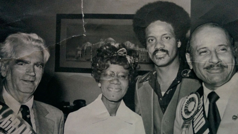 Carlos Russell with Shirley Chisholm