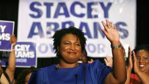 The Democrat Stacey Abrams is vying to be the first African American woman governor in U.S. history.