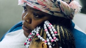 Kiarra Boulware and her niece at Penn North, an addiction-recovery center in Baltimore