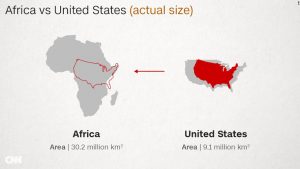 What's the real size of Africa? United States of America