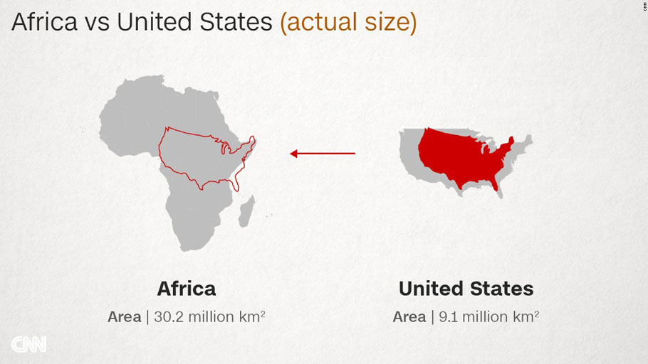 What's the real size of Africa? How Western states used maps to