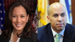 Kamala Harris (Left), Cory Booker (Right)