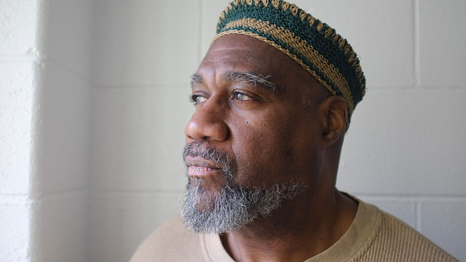 Jalil Muntaqim, who has spent the last 47 years in prison. Photograph: Tom Silverstone for the Guardian