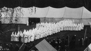 The KKK assembled in Portland, Maine, in 1923. Library of Congress