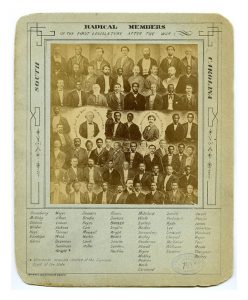 Radical members of the first South Carolina legislature after the war. Click to enlarge. Source: Library of Congress.