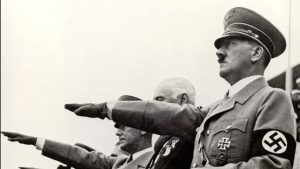 Adolf Hitler at the 1936 Berlin Olympics.