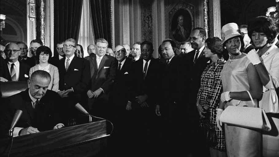 The Voting Rights Act of 1965 stopped southern districts from changing laws to exclude black voters – but only temporarily.