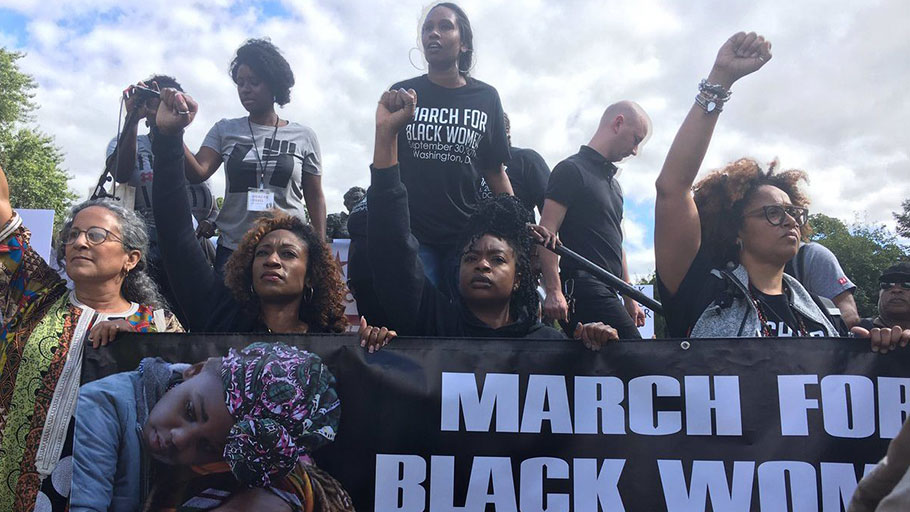 Hundreds Gather for the March for Black Women in D.C.