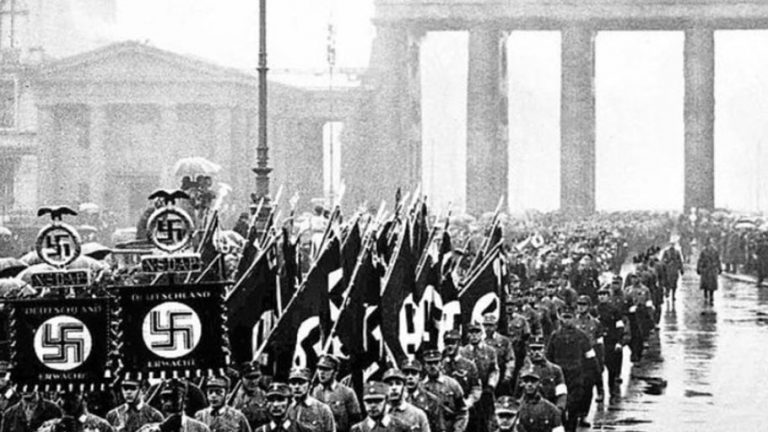 nazi-march-in-the-rain-brandenburg-gate-berlin-germany-march-4-1933 ...