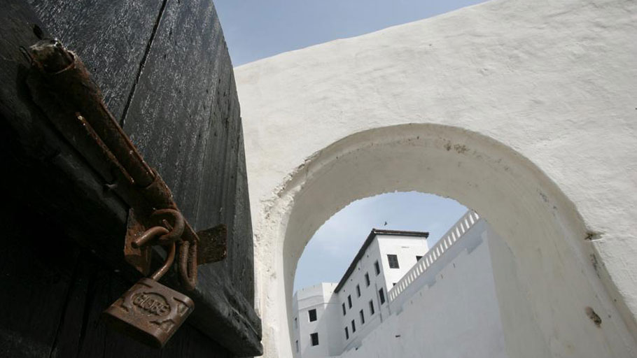 Elmina Castle in Cape Coast was used as a trading post for slaves in the 15th century.