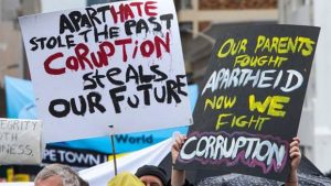 Report by Transparency International sees South Africa top the list of countries where citizens believe the problem has got worse in the last year.