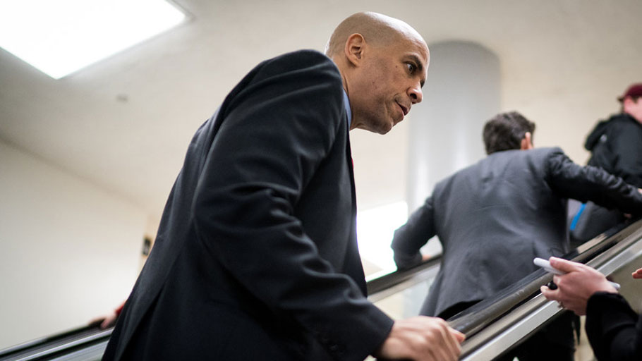 Senator Cory Booker of New Jersey is one of multiple potential black and Latino presidential candidates.