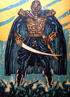Illustrator Mahlon Blaine depicts King Henry on the cover of the 1928 book ‘Black Majesty.’