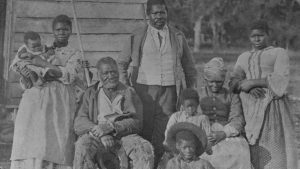 African American slave family representing five generations all born on the plantation of J. J. Smith, Beaufort, South Carolina.