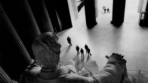 Lincoln's second Inaugural Address is depicted on the north wall of the Lincoln Memorial in Washington.