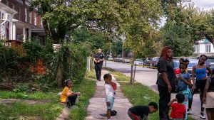 On the 3000 block of Oakley Avenue in the Park Heights neighborhood, where Garfield Leon Jr. was killed on Oct. 1, 2018.