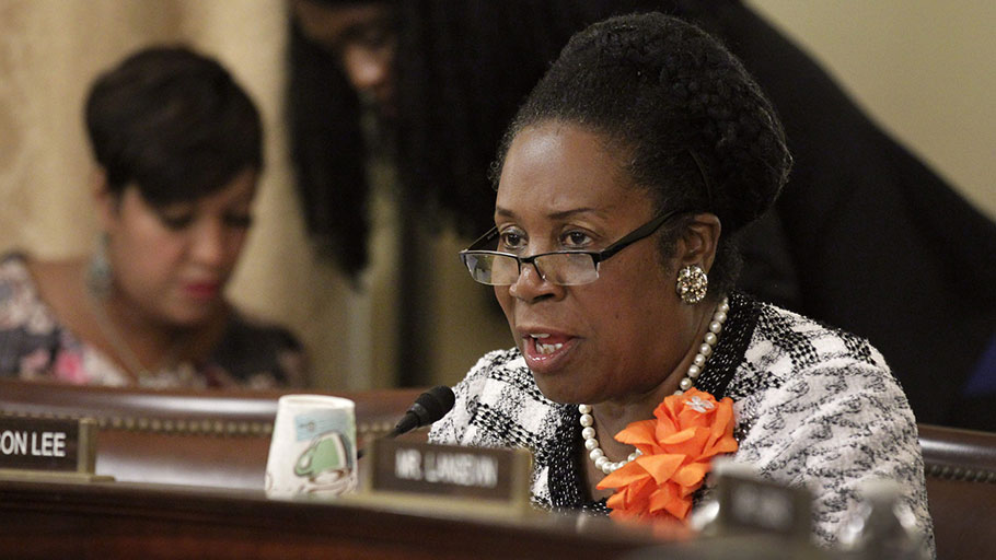 Representative Sheila Jackson Lee (D., Texas), speaking during a House committee hearing.