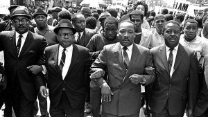 Martin Luther King Jr. in Memphis, Tennessee, 1968